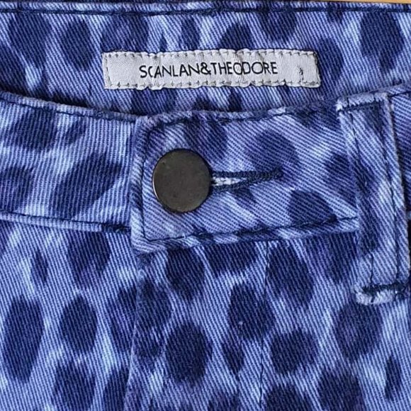 SCANLAN THEODORE Ocelot Purple  Leopard Print Skinny Jeans RRP$280 - Picture 8 of 10